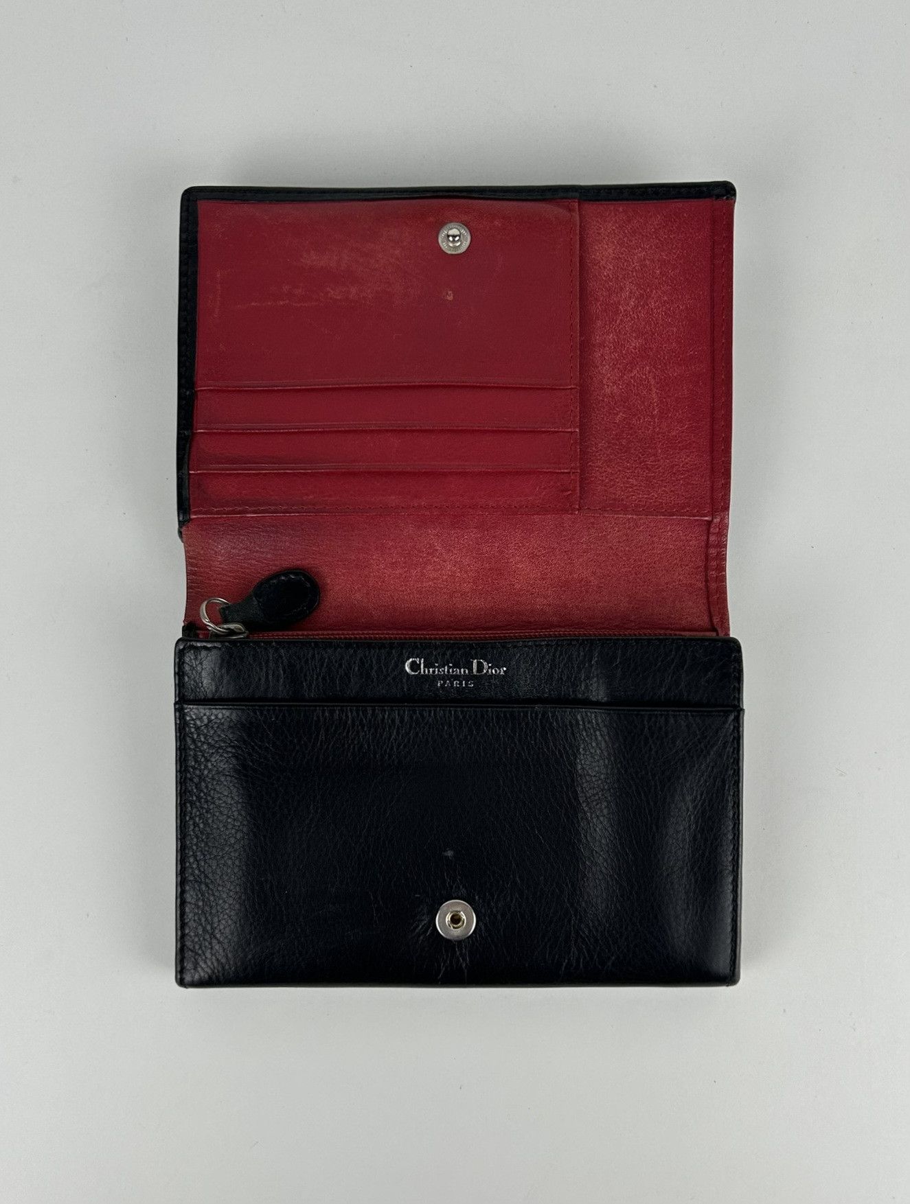 Vintage 90s Dior leather bifold wallet