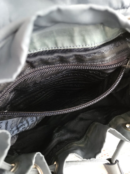 Vintage 90s Prada nylon triangle logo mini cargo backpack