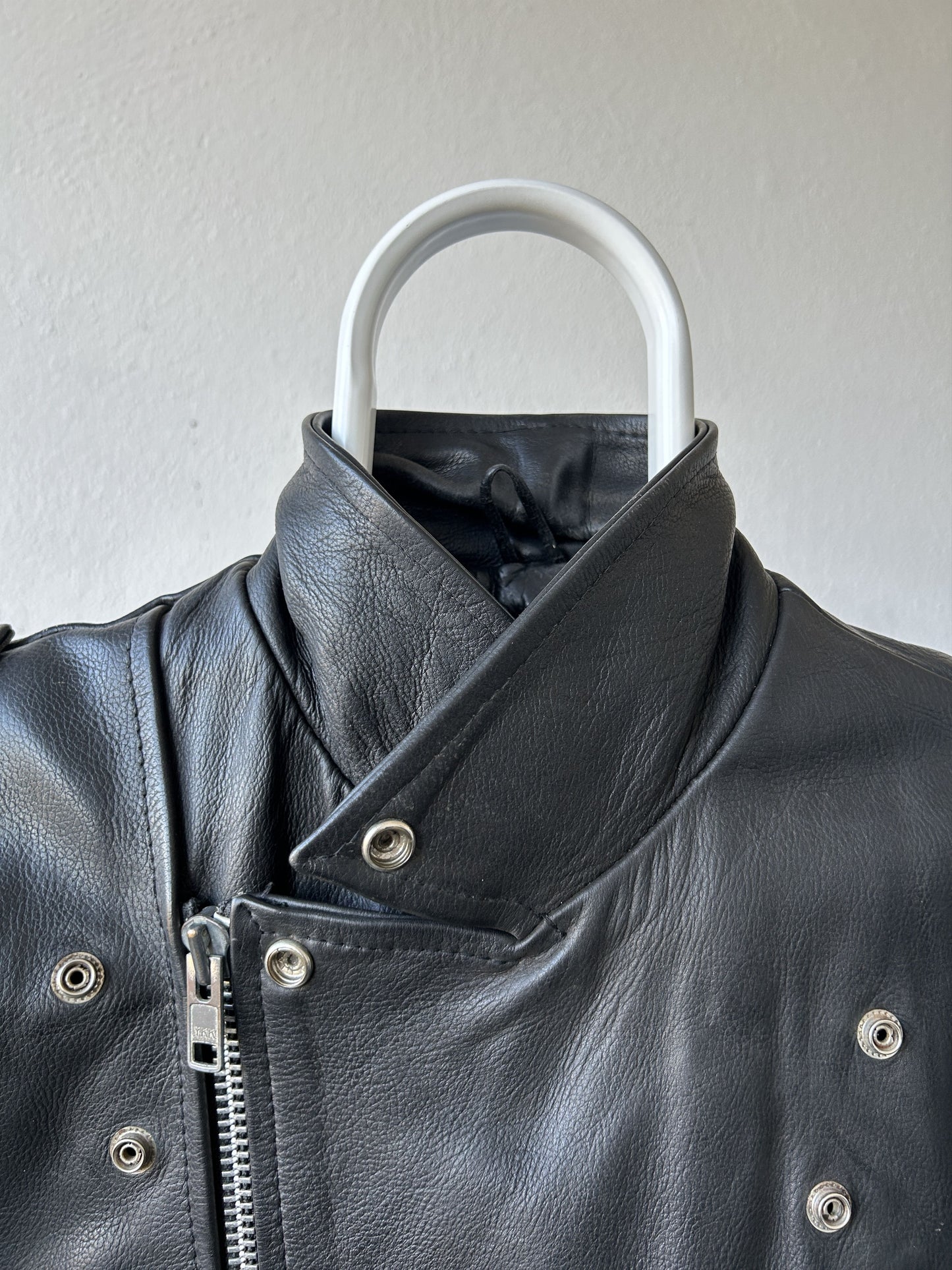 Vintage ramones biker leather jacket