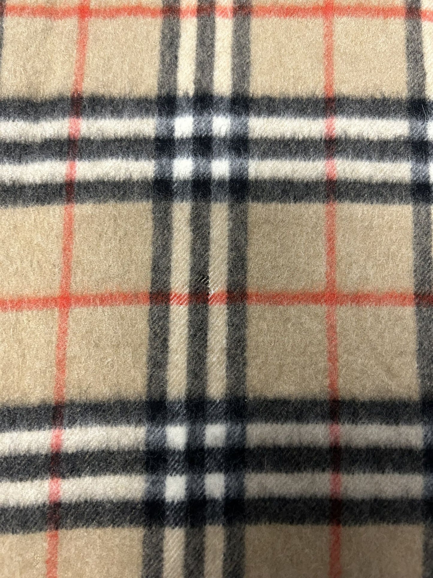 Vintage Burberry nova check cashmere scarf