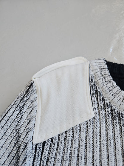 AW2018 Maison Margiela handpainted ribbed sweater