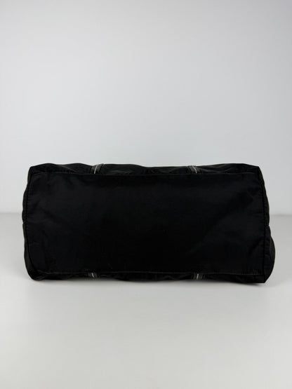 Prada tessuto nylon triangle logo tote bag
