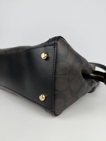 Coach kailey carryall signature monogram tote bag