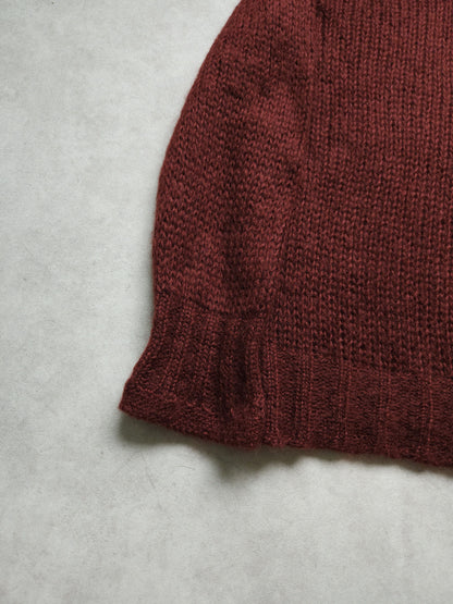 Prada mohair knit in burgundy