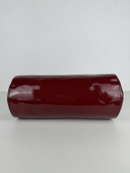 Vintage 90s Miu Miu patent leather cylindrical handbag