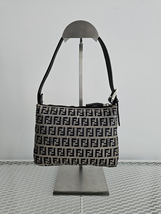 Fendi zucchino ff monogram canvas mini bag pochette