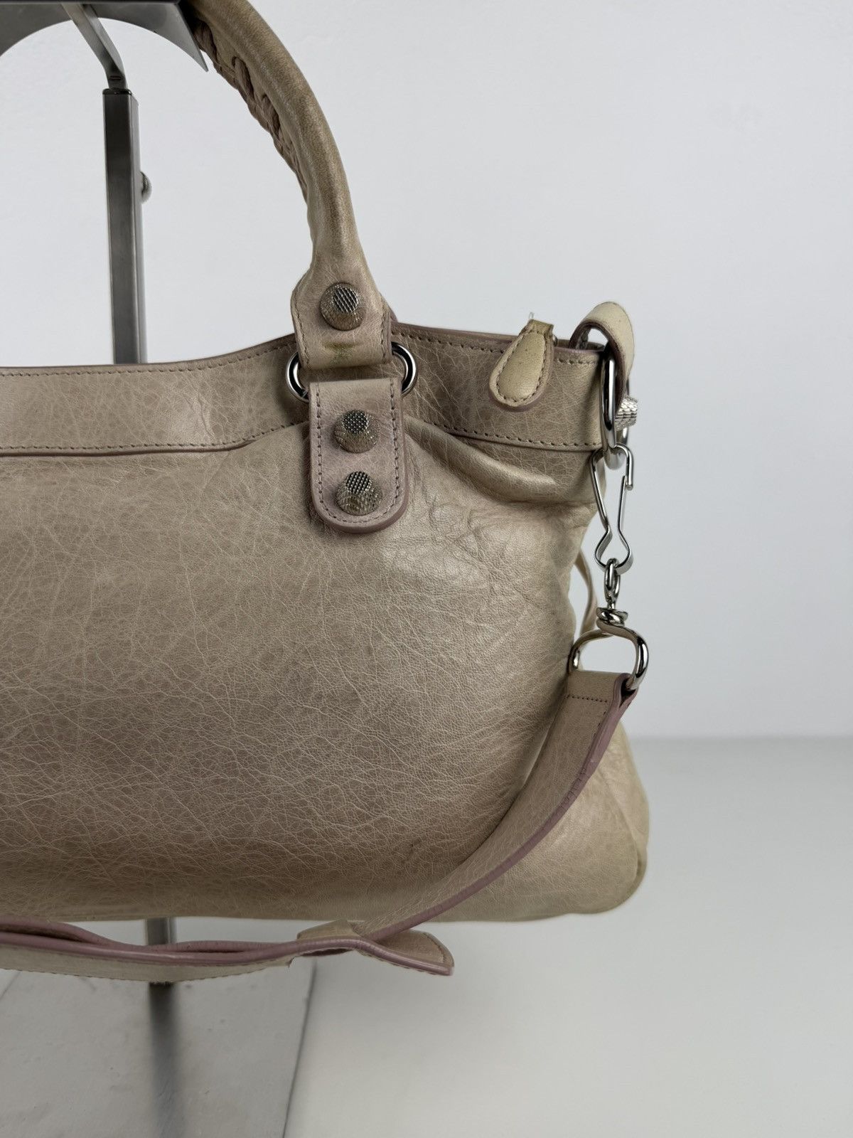 Balenciaga the first bag giant silver hardware
