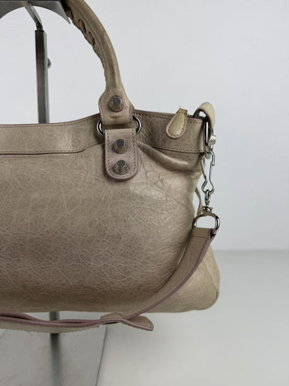 Balenciaga the first bag giant silver hardware