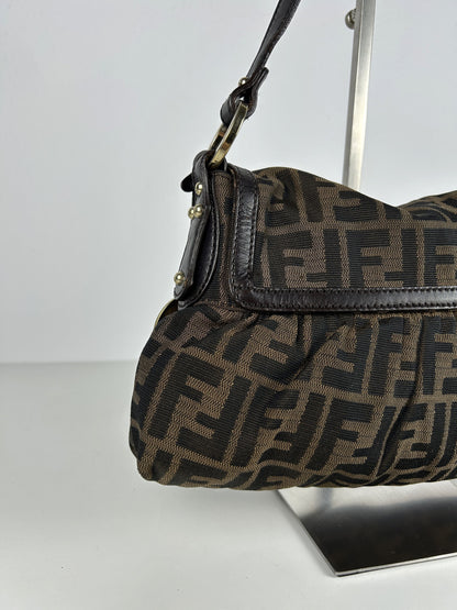 Fendi zucca monogram canvas chef bag baguette
