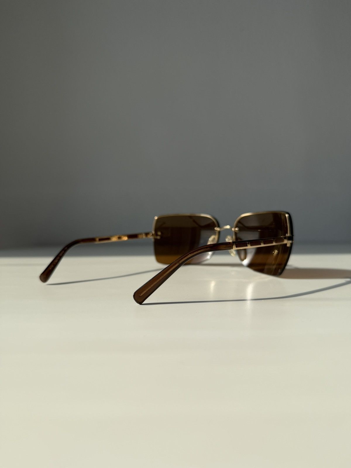 Vintage Chanel 4112 rimless sunglasses