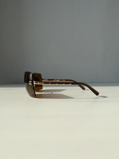 Vintage Chanel 4112 rimless sunglasses