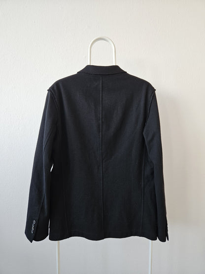 Lanvin quarter-lined wool raw edge blazer