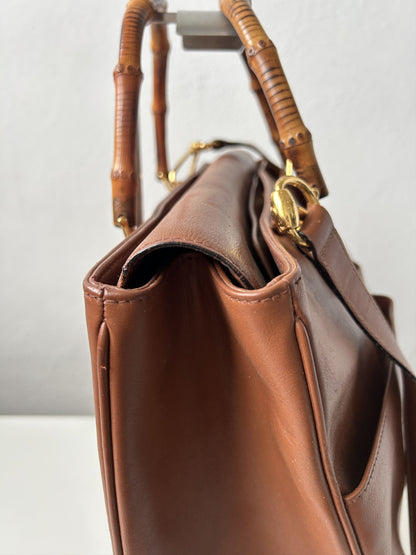 Vintage 80s gucci bamboo Diana handbag