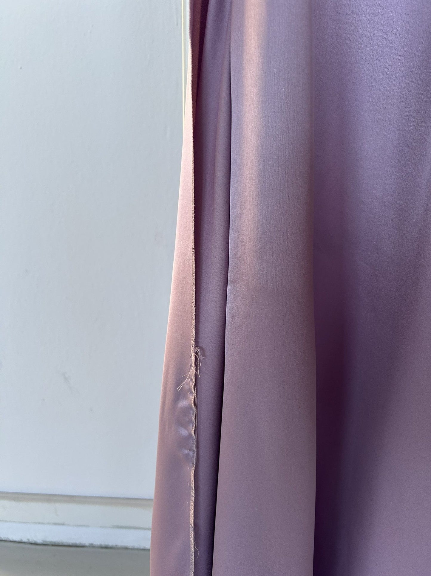 SS2018 Balenciaga silk ruffle loose long dress in lilac