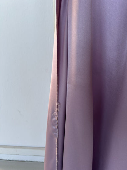 SS2018 Balenciaga silk ruffle loose long dress in lilac