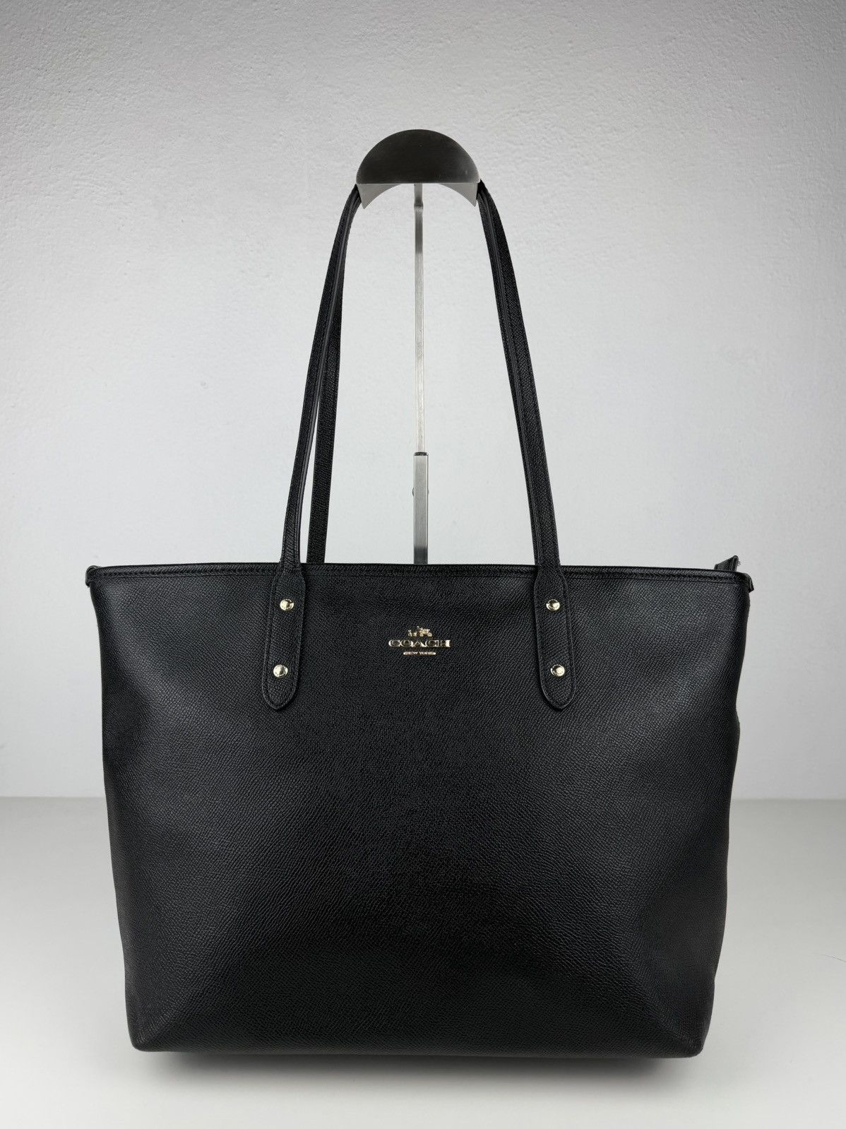 Coach crossgrain leather city tote bag