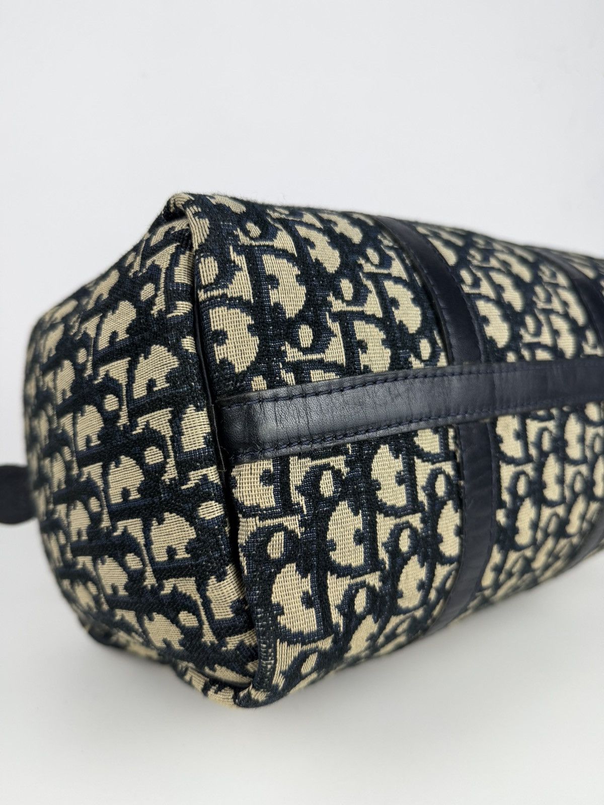 Vintage 80s Dior trotter oblique monogram mini Boston bag