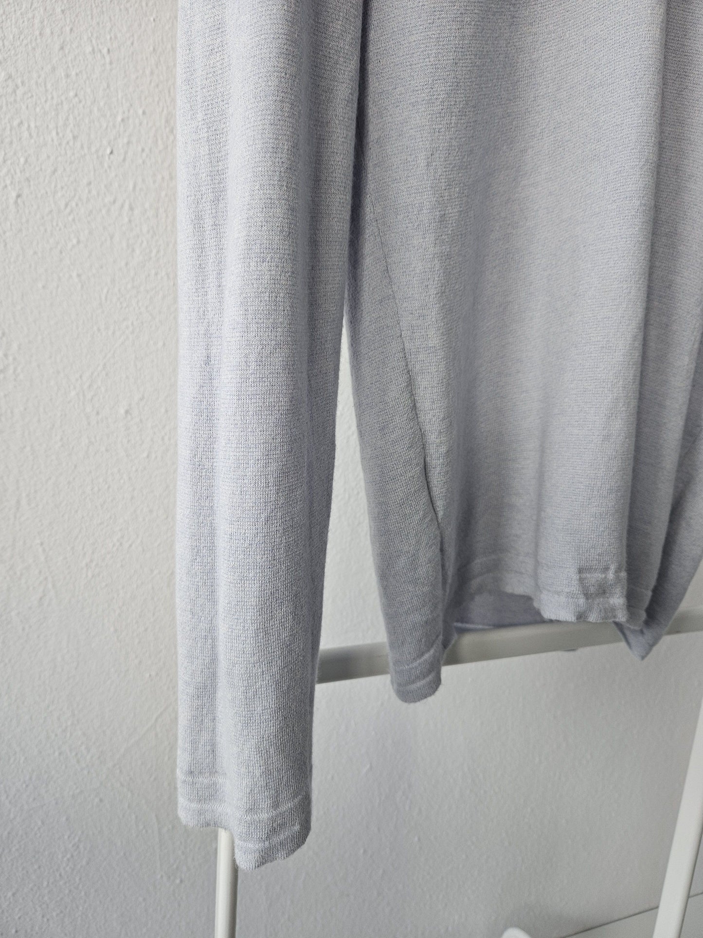 Vintage Hermes cashmere cotton blend v neck pullover