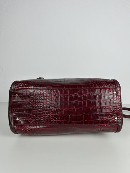 Vintage Y2k Cavalli class embossed leather handbag