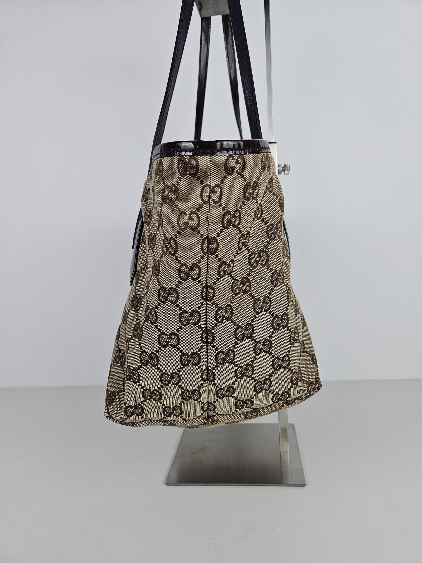 Gucci abbey gg monogram tote bag