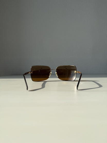 Vintage Chanel 4112 rimless sunglasses