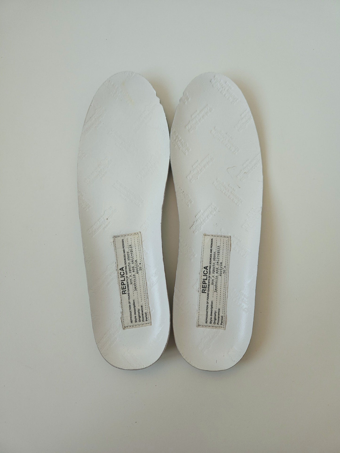 Maison Margiela replica sneakers in dusty pink/ beige