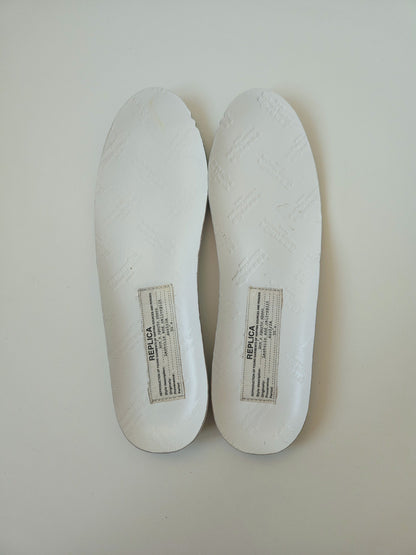 Maison Margiela replica sneakers in dusty pink/ beige