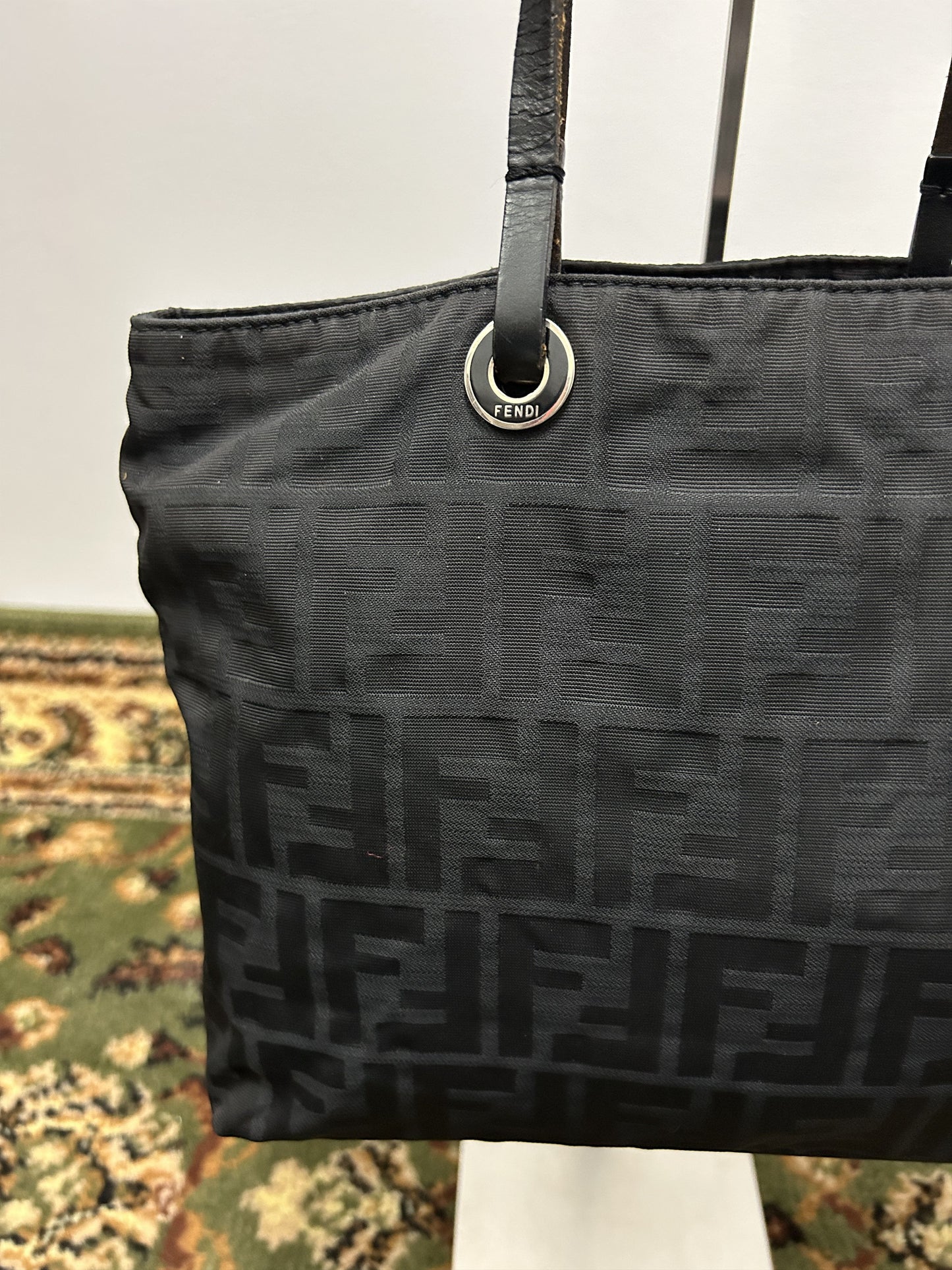 Vintage y2k fendi ff zucchino monogram tote bag