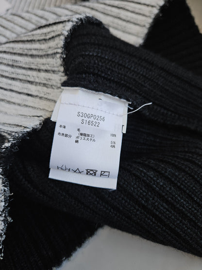 AW2018 Maison Margiela handpainted ribbed sweater