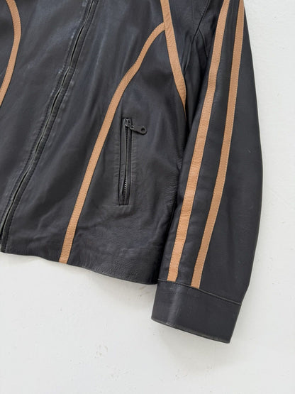 Vintage biker leather jacket