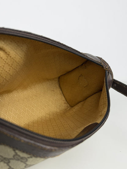 Vintage 70s Gucci monogram shoulder bag