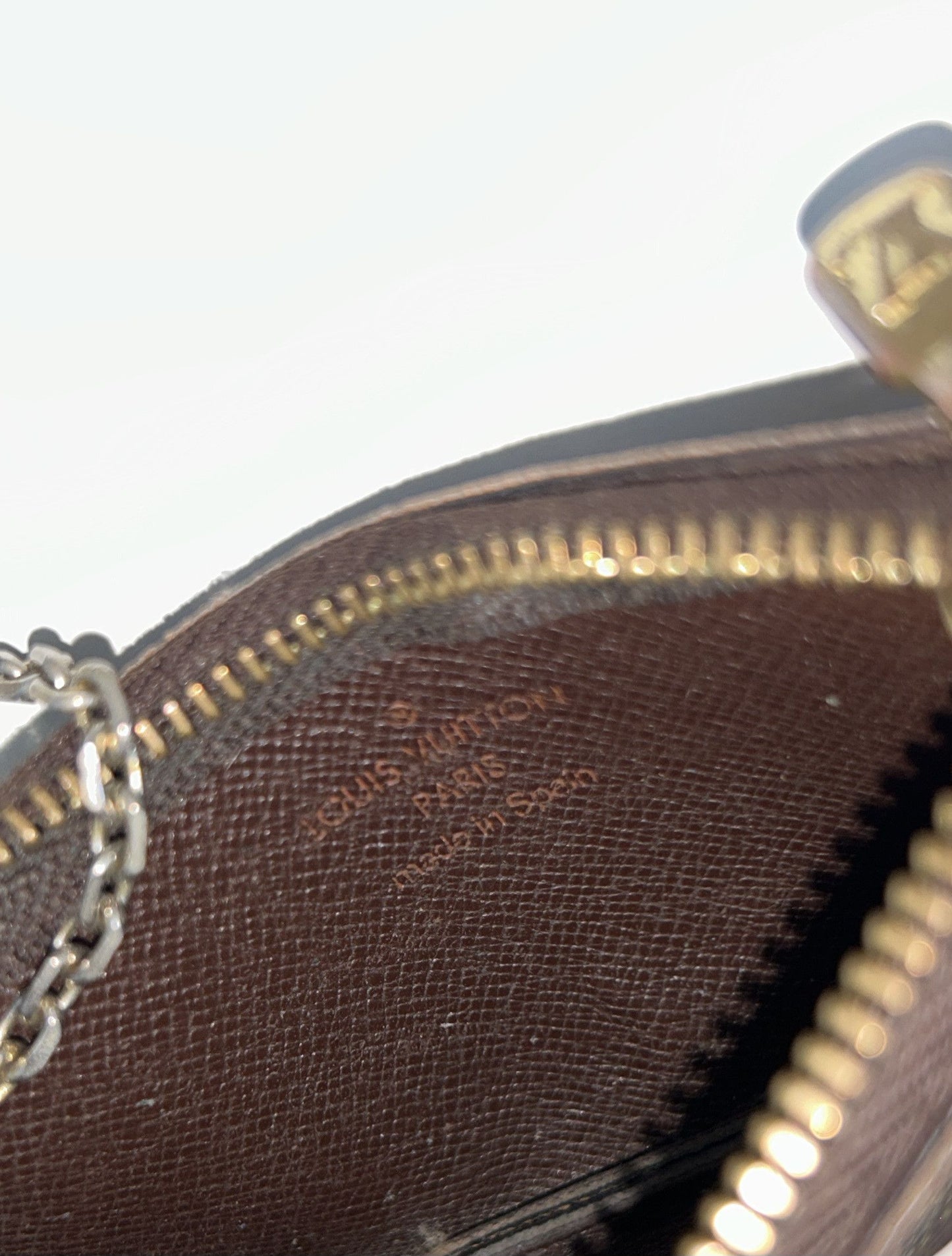 Louis Vuitton damier ebene pochette cle coin/ key pouch