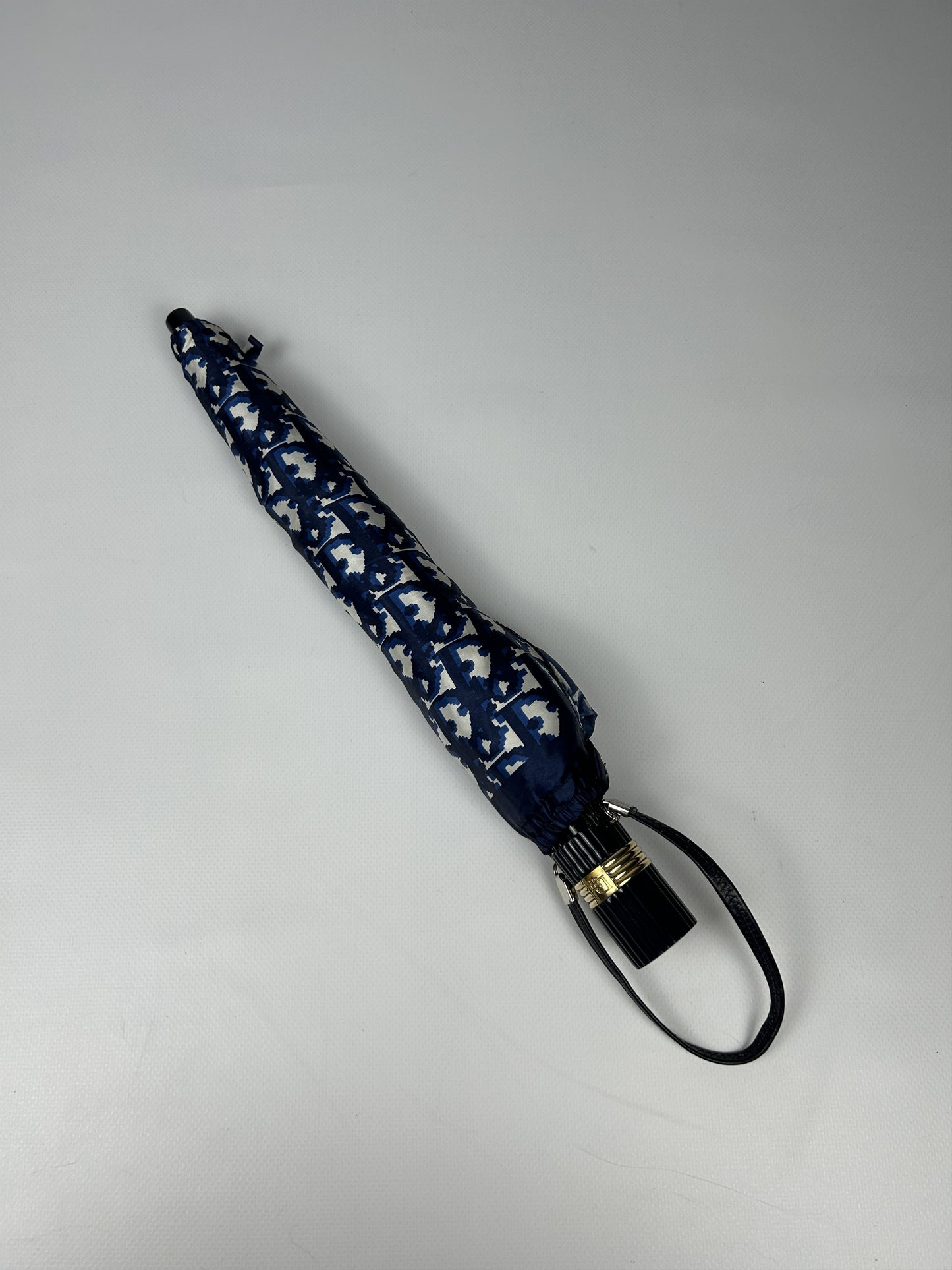 Vintage 80s dior trotter oblique monogram folding umbrella