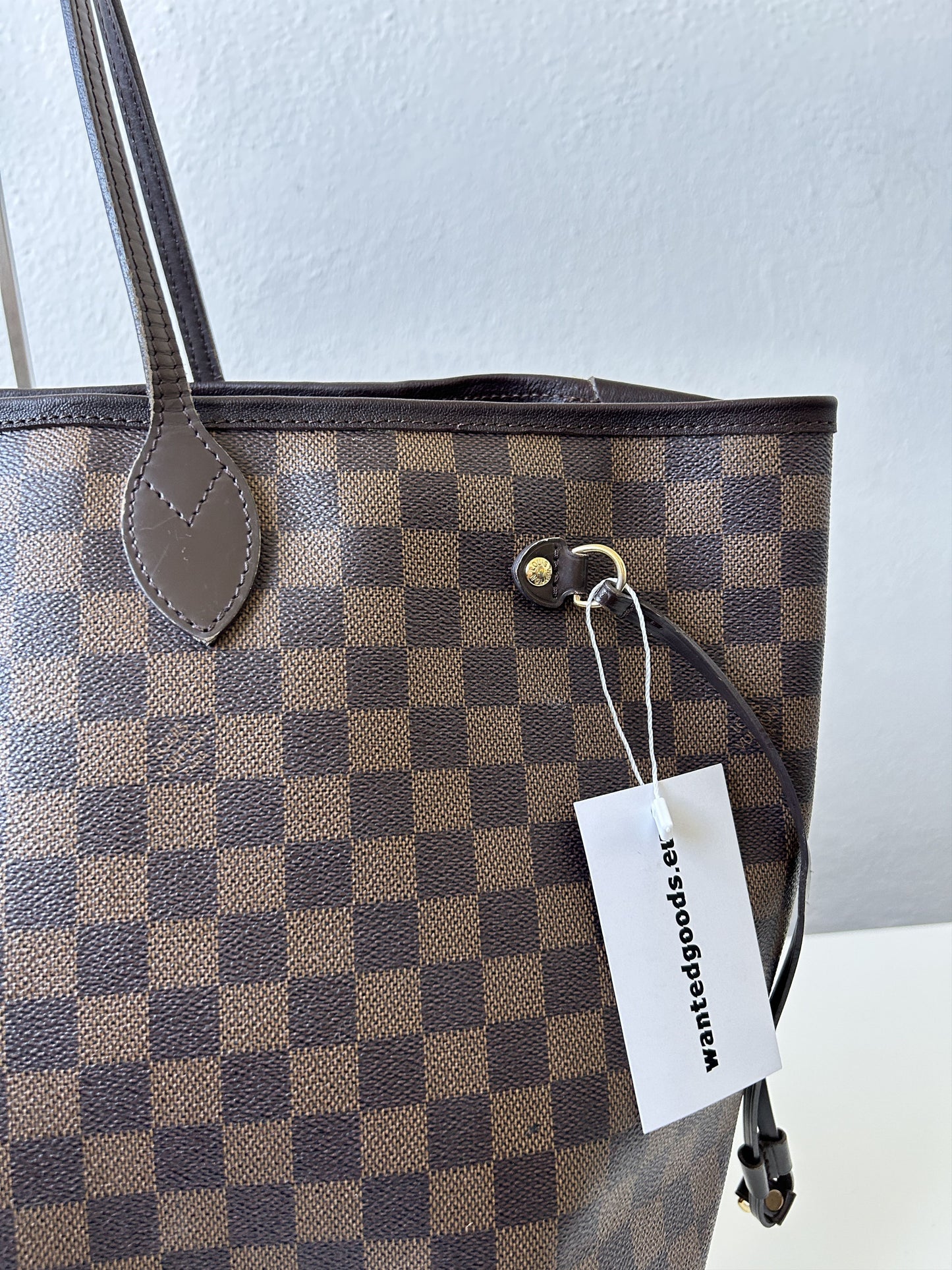 Louis vuitton damier ebene neverfull GM tote bag