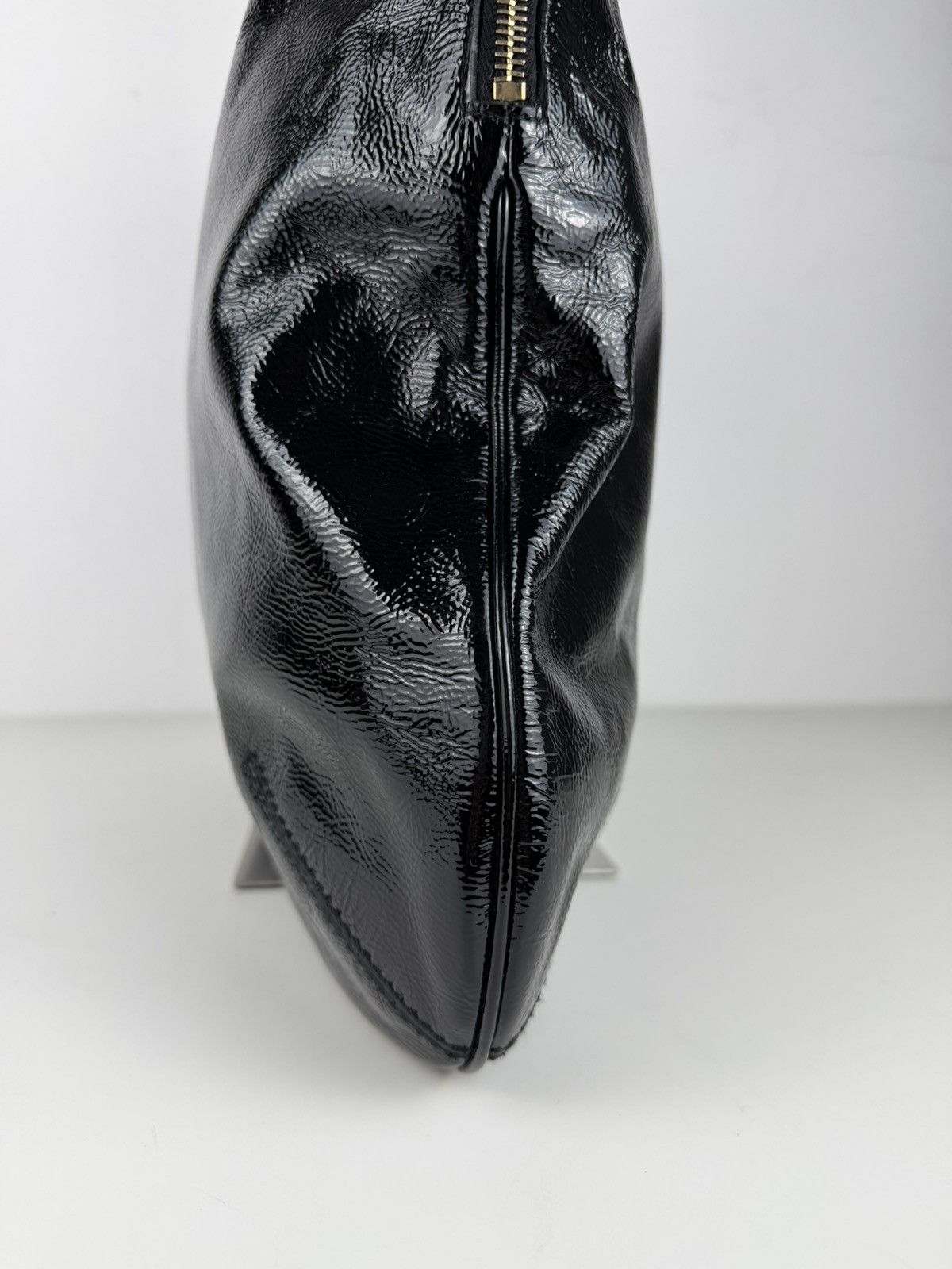 AW2007 Yves Saint Laurent Rive Gauche sac metropolis patent leather tote bag