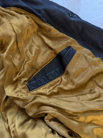 Vintage leather trucker jacket