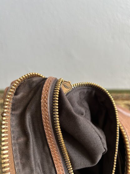 Vintage y2k miu miu leather top zip charm studded handbag