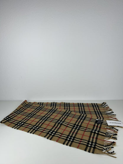 Vintage Burberry nova check cashmere scarf