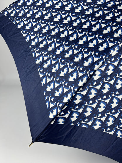 Vintage 80s dior trotter oblique monogram folding umbrella