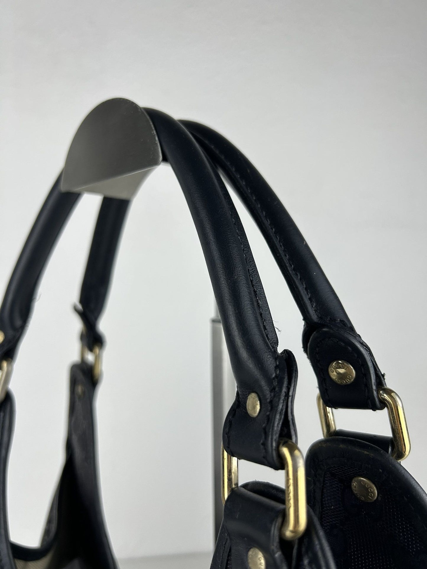 Gucci Jackie gg monogram coated canvas handbag