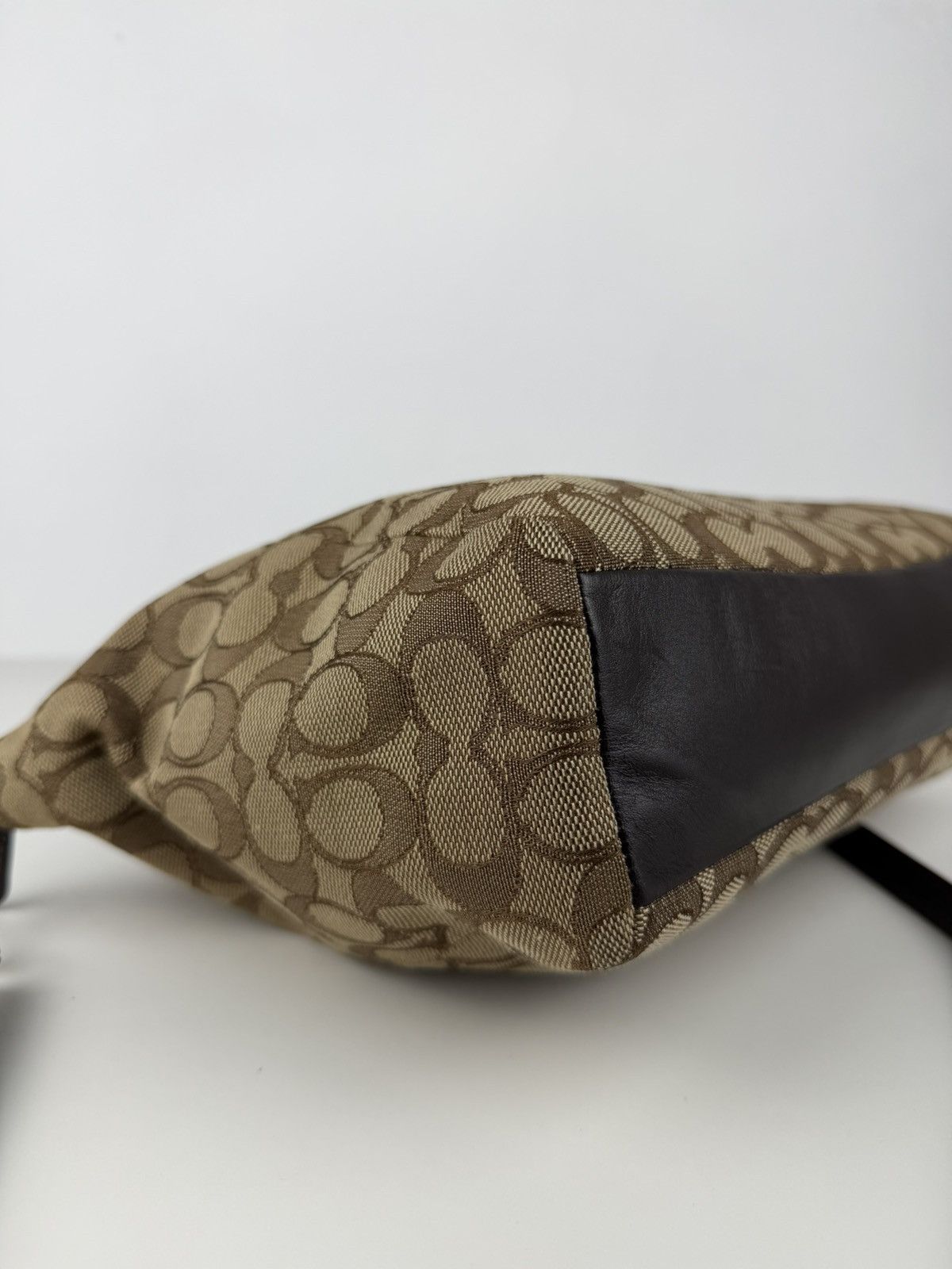 Coach signature jacquard and leather small kelsey satchel