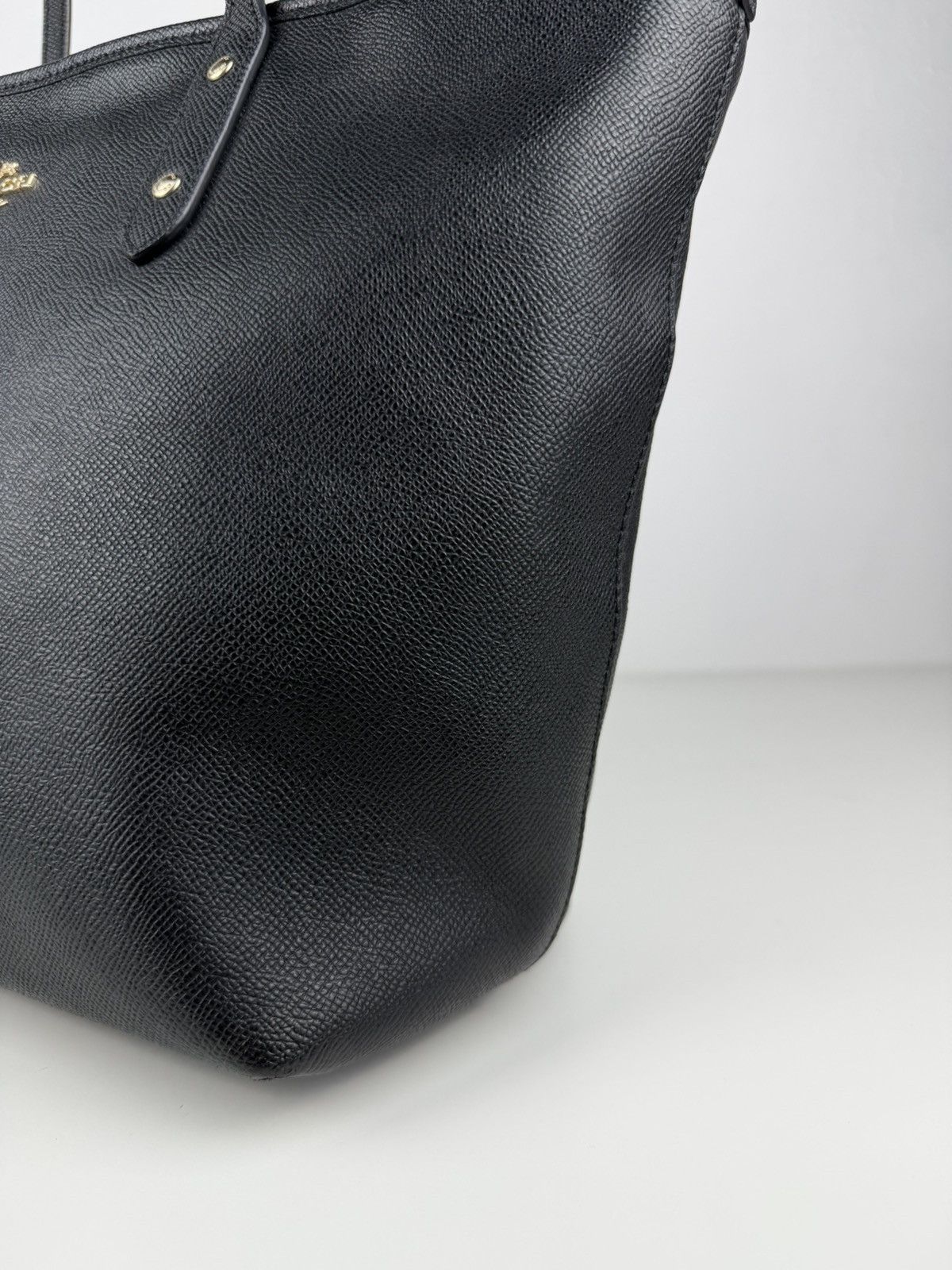 Coach crossgrain leather city tote bag