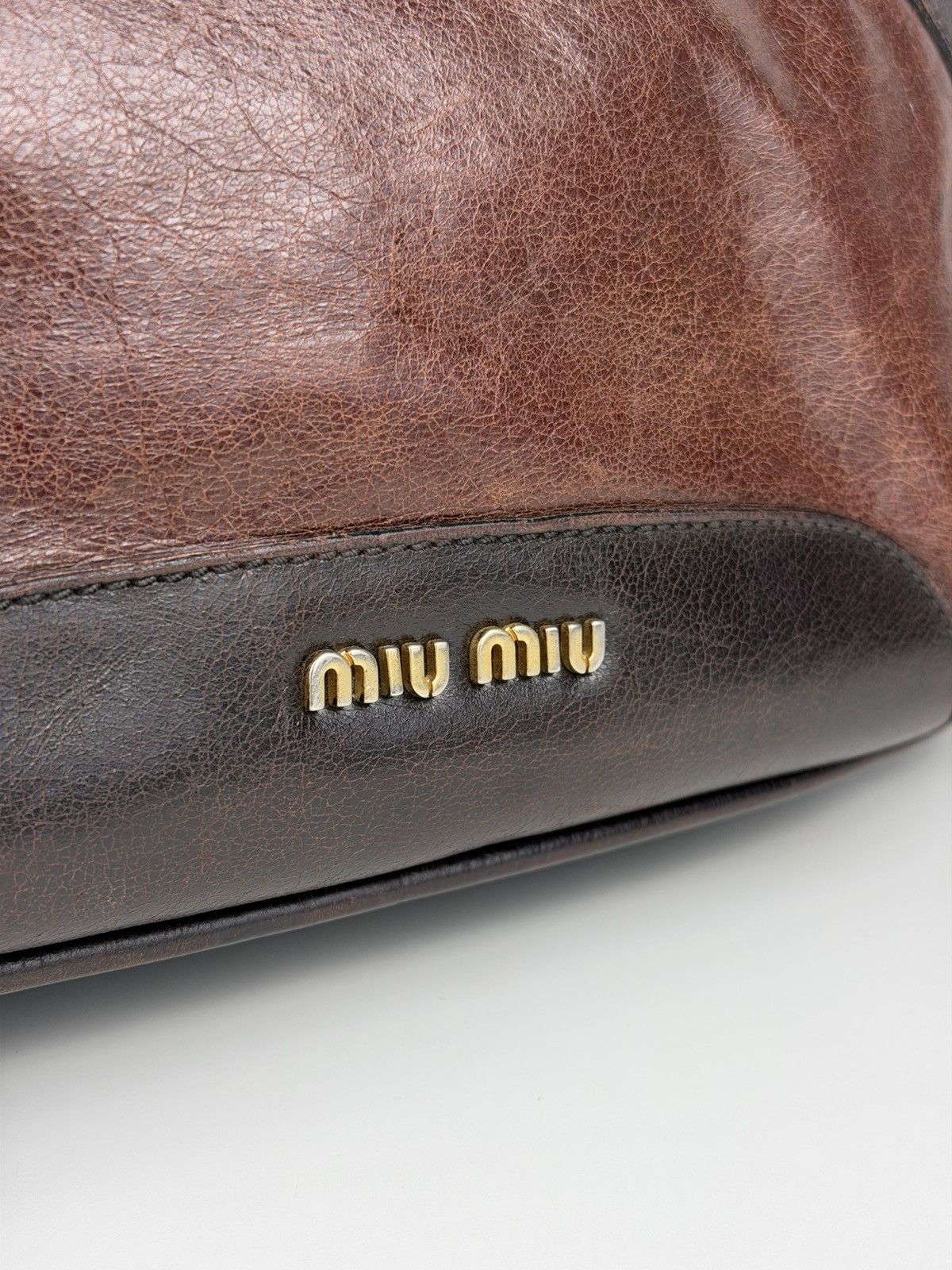 Miu Miu vitello leather bowling bag