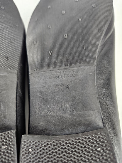 Vintage Chanel ribbon CC logo ballet flats