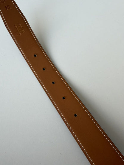 Vintage 1997 Hermes Courchevel leather belt