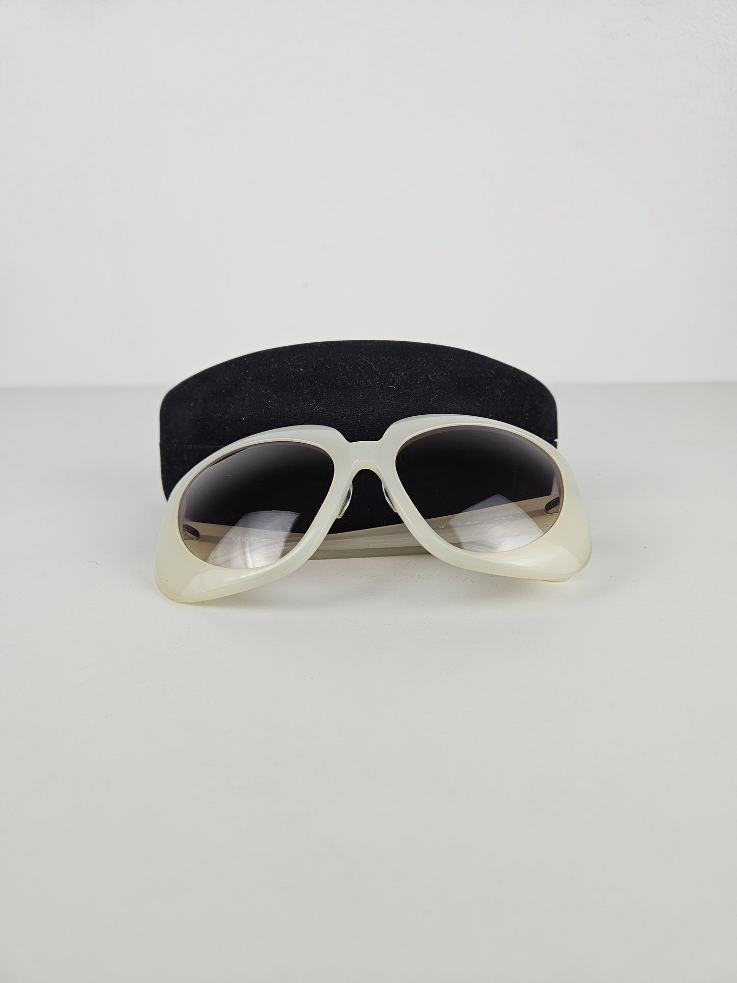Hussein Chalayan 75-HC02 oversized space age sunglasses