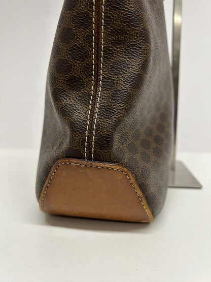 Vintage 90s Celine macadam top zip tote bag