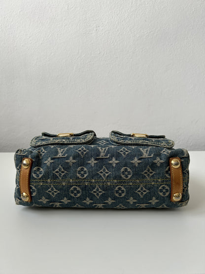 Louis vuitton monogram denim baggy PM handbag