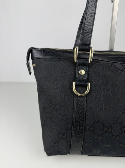 Gucci abbey GG monogram canvas tote