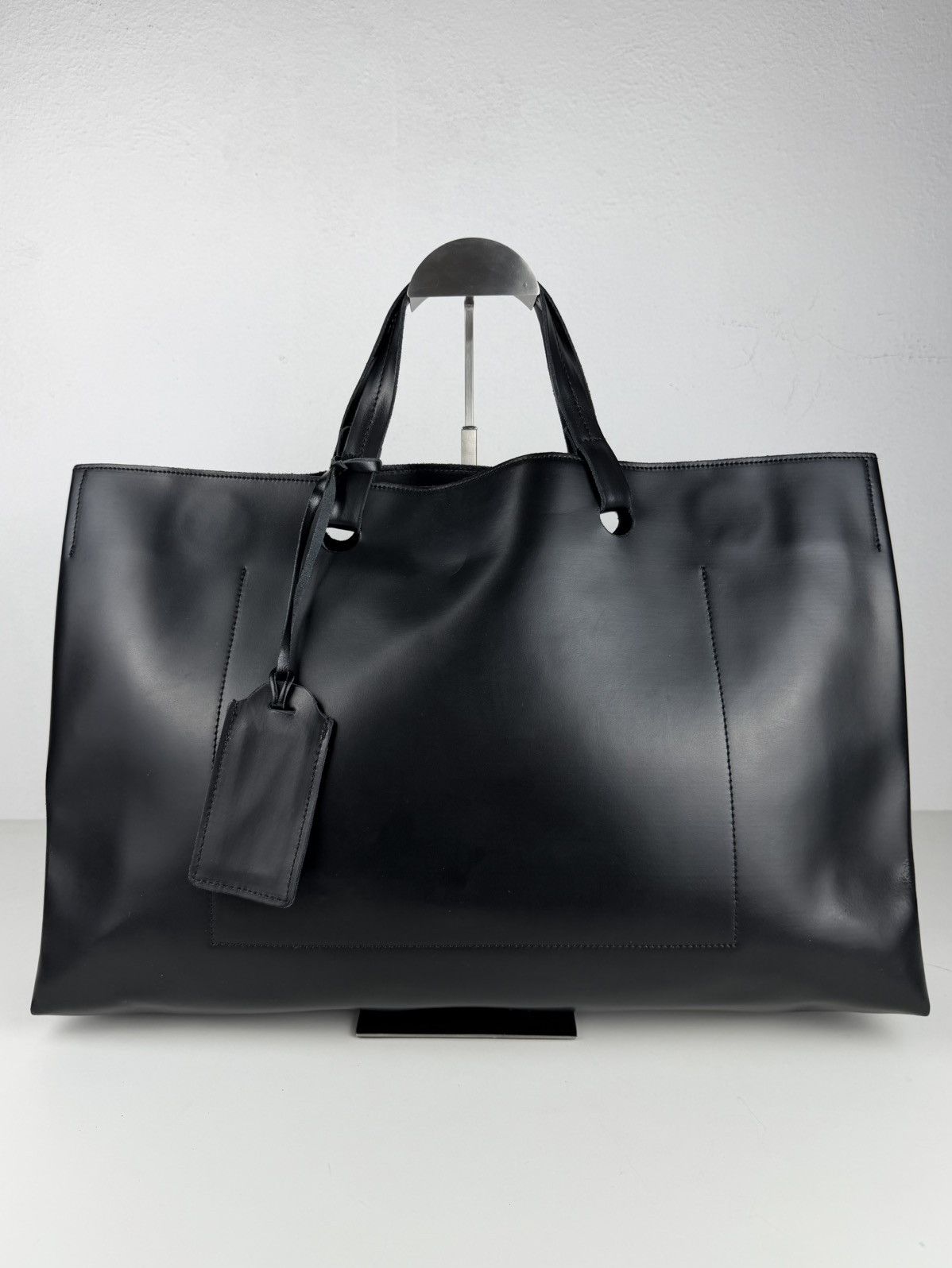 SS2000 Jean Paul Gaultier city panier leather tote bag